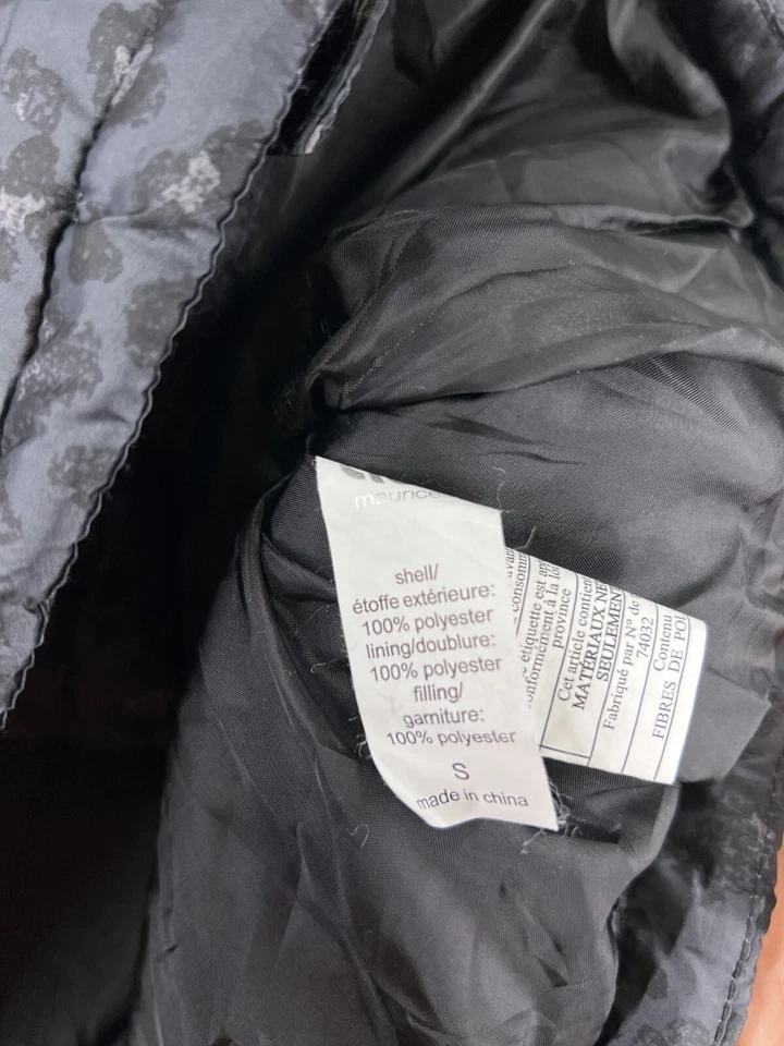 Maurices Vest Womens Small Gray Leopard Full Zip Mock Neck Pockets Polyester - Image 4 of 4