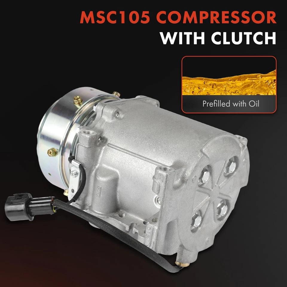 空调压缩机带单凹槽和离合器适用于三菱Montero Sport 1997 - 2004 — 第 4/4 张图片