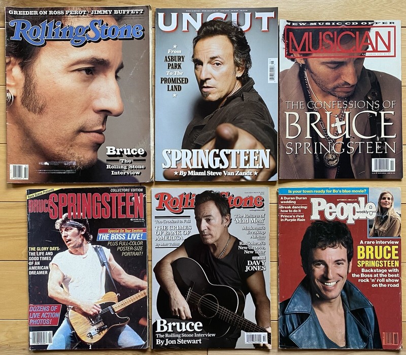 Lot of 6 Bruce Springsteen Magazines Rolling Stone Uncut Musician People G-VG