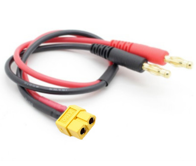 Ladekabel XT60 Stecker Buchse Female Weiblich 30cm 14AWG ESC Lipo Akku 4mm Stift