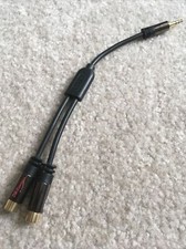 KabelDirekt 3.5mm to RCA Adapter Adapter 2 x RCA Female to 3.5mm Male