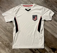 Men's RX RHINOX Sports USA Soccer Shirt, Size Small - Red/White/Blue