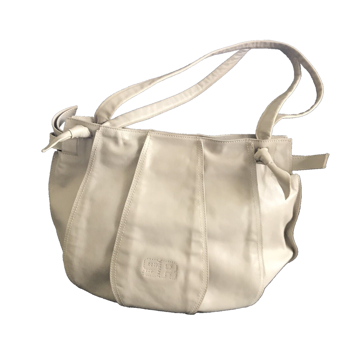 SONIA RYKIEL Vintage Beige Lambskin Handbag | eBay