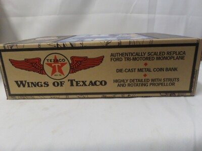NEW Ertl Wings of Texaco 1927 Ford Tri-Motored Monoplane Bank Die