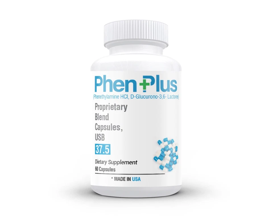 PhenPlus 37.5 Max fuerza quemador de grasa energía píldoras de dieta perder peso rápido Foto 2 de 4