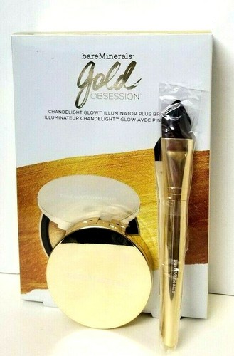 bareMinerals GOLD OBSESSION 2-PIECE LIMITED EDITION COLLECTION Illuminator/Brush - Picture 3 of 7