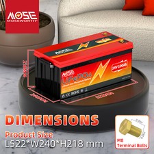 Batteria al litio 12V 24V 48V LiFePO4 100Ah 140Ah 300Ah BMS per camper solare marino