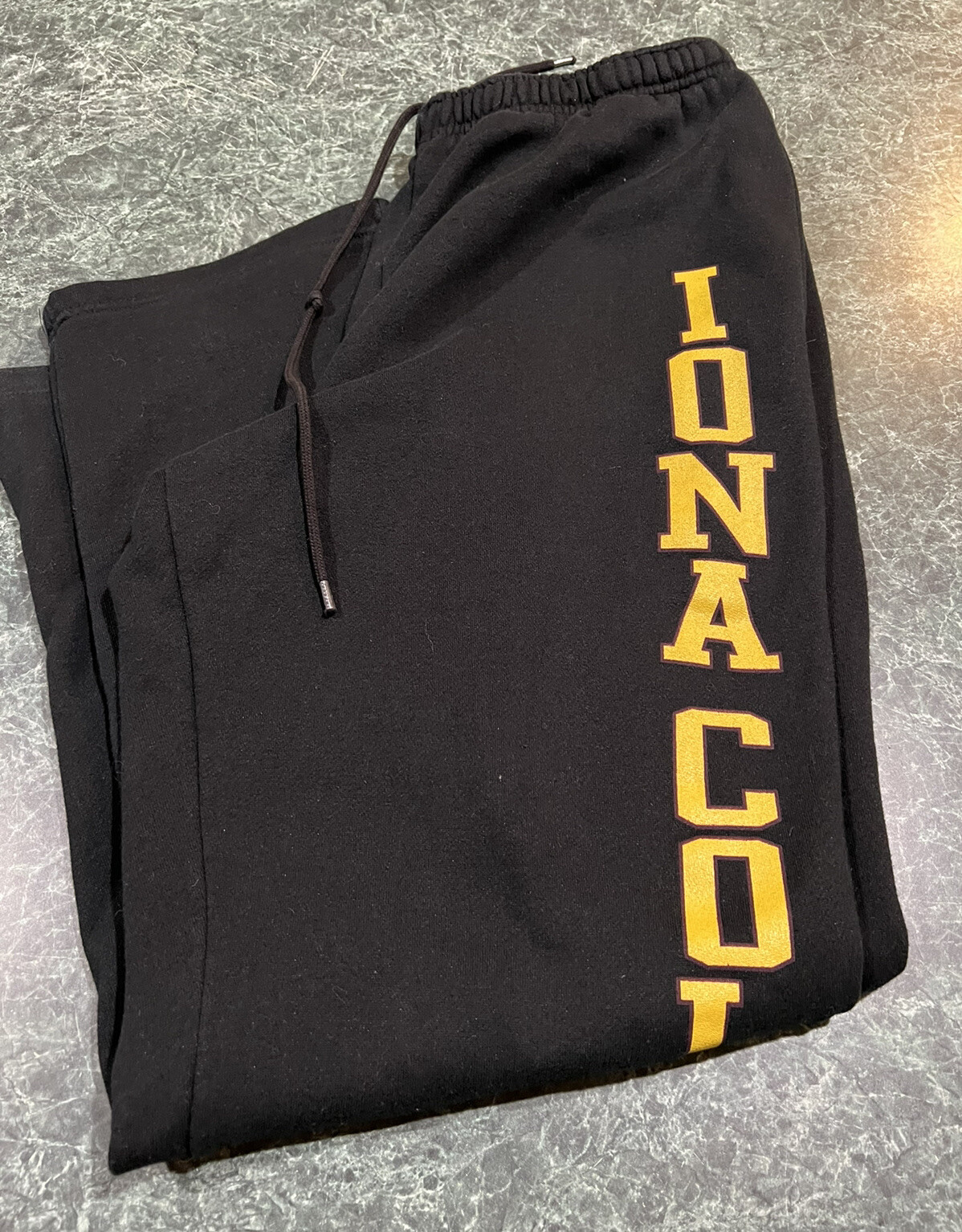 Jansport Iona College Black Spellout Sweatpants Mens … Gem
