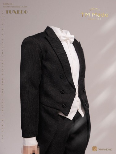 New TM Made 1/6 Tuxedo Clothes Set Outfit Model Figure Accessory MM1004 A Set - Picture 6 of 6