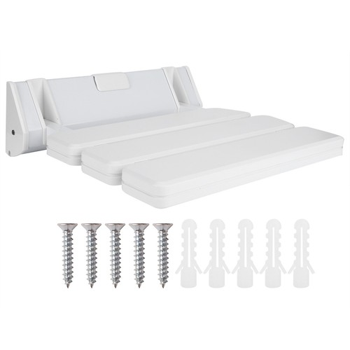 FA Wandmontierte Duschsitze Klappbarer Duschhocker Stuhl Badezimmer SPA Badewann - Bild 2 von 21