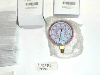 14CFD2) 2pcs. GRAINGER REFRIGERATION GAUGES, 2-1/2"O.D., 0-500 psi., 1/8"NPT