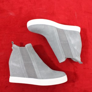 steve madden leii wedge sneaker black