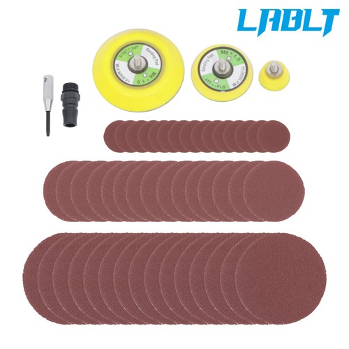 Mini lijadora neumática pequeña orbital LABLT 1/2/3" para trabajo de carrocería automática - Imagen 2 de 12