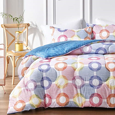 Uozzi Bedding Queen Comforter Set with Colorful Circles Red Yellow Navy Purple, eBay Uozzi Bedding Queen Comforter Set with Colorful Circles Red Yellow Navy Purple, eBay