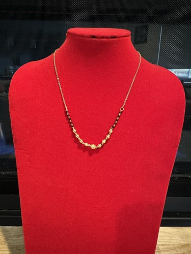 Vergoldete Mangalsutra indische Hochzeit Braut - Bild 2 von 3