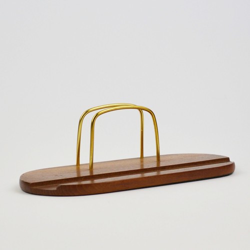 Vintage Teak Pen Tray - Letter Holder - Old Desk Tray - Midcentury - Picture 2 of 7