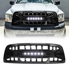 Front Armor Grille For 2009-2012 Dodge Ram 1500 Woff-road Lights Glossy Black Front Armor Grille For 2009-2012 Dodge Ram 1500 Woff-road Lights Glossy Black