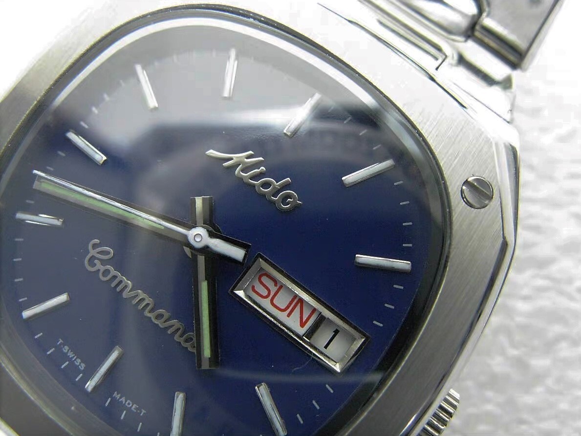 時計 Mido Commander swiss made MIDO COMMANDER 8016 Swiss Made Automatic Men's Watch ETA