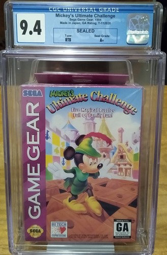 Mickey's Ultimate Challenge Sega Game Gear, 1994 ¡Nuevo! CGC 9,4 A+ - Imagen 7 de 8