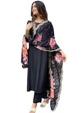 Designer Embroidery Kurta and Pant Set with Dupatta for women - free shipping