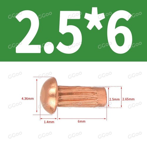 Solid Aluminium / Copper Round Head Hammer Rivets M2 M2.5 M3 M4 - 第 25/51 張圖片