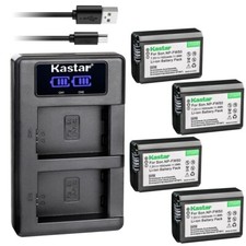 LKD2 Charger & 4 battery for Sony Alpha a6500...
