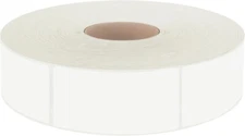 600 PCS Rectangular Stickers, Blank Write on Labels Self-Adhesive Roll White