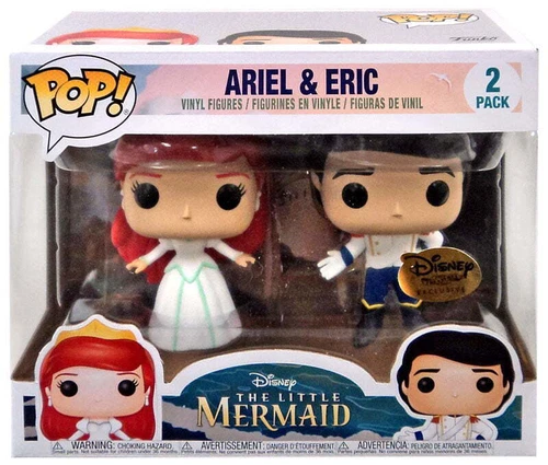 Funko Pop! Vinyl: Disney - Ever After Castle- POP- 2 Pack- Ariel&Eric -...