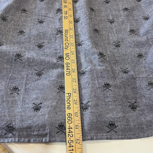 Star Wars Shirt Men's XL Blue Button Up Darth Vader All Over Print - Bild 10 von 10