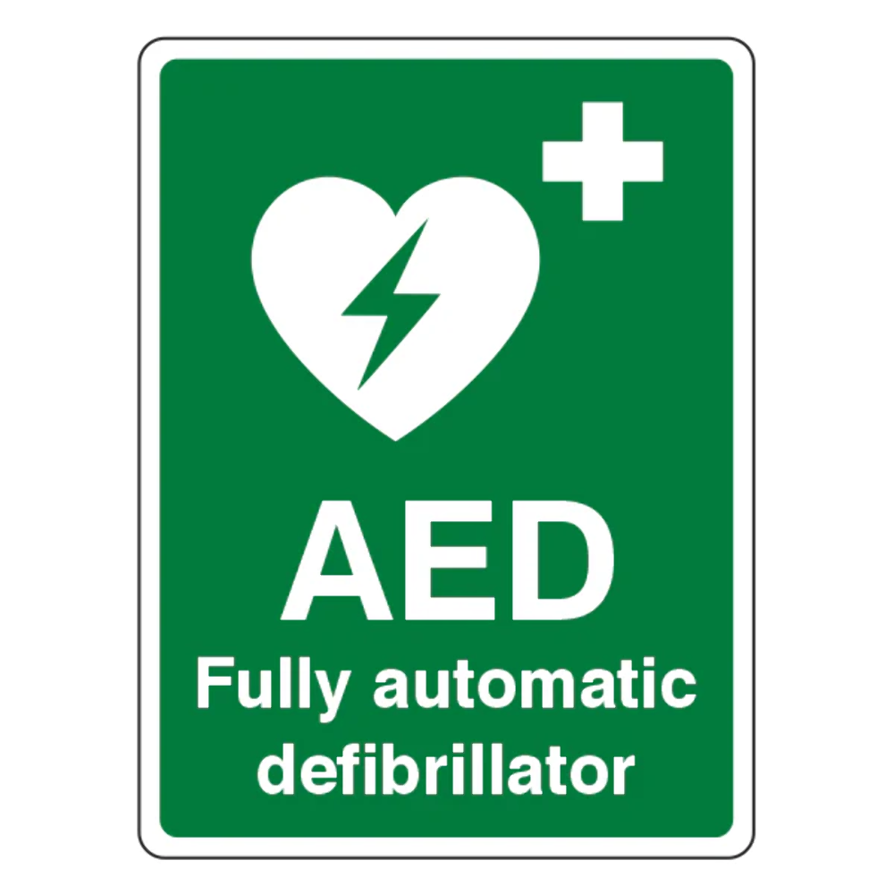 Fully Automatic Defibrillator - 200x300mm - Self Adhesive Vinyl