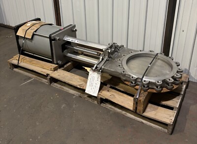 18  Fabri-Valve Stainless Steel Knife Gate Valve Air Operated Pneumatic Valve