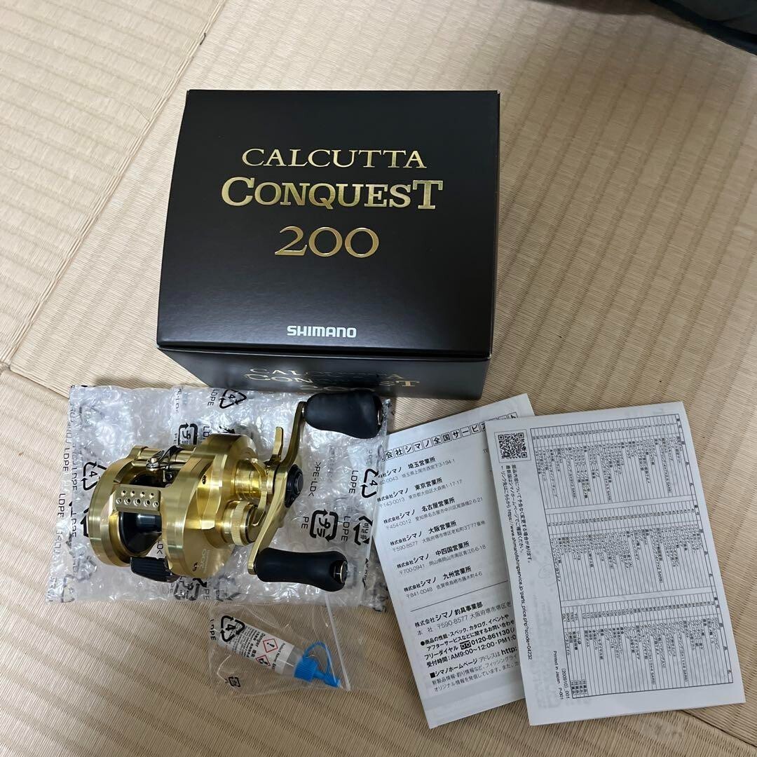 Shimano Calcutta Conquest 200 Baitcast Reel - Gold for sale
