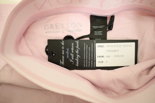 Greyson Golf Youth Etoile Legging Pants Girls Size 5 Sunrise 961E New 01303474 - Picture 2 of 5