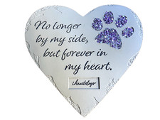 Pet Memorial Stone Marker Garden Stone Plaque Forever In my Heart ASPCA Charity