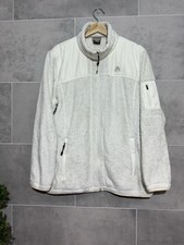 Nike ACG Women’s XL UK14 White Teddy Full Zip Fleece Jacket Zip Pockets VGC
