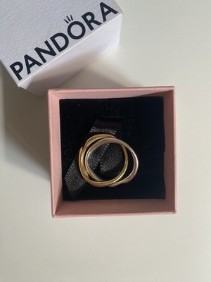 Pandora Bicolor Intertwined Bands Ring