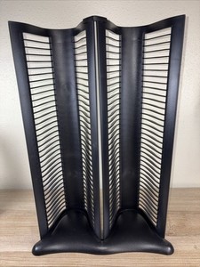 MediaWorx 72 Dual Rack Cd Storage Tower Holder Tray Standing 36 Each Side Tenex