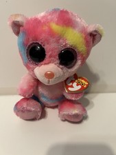 TY Beanie Boos FRANKY 6” Tie Dye Multi Colored Bear 2017 Free Shipping With Tag