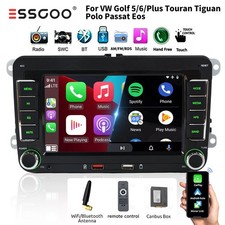 Für VW Golf 5 6 Plus Touran Caddy Jetta Autoradio Carplay Android Auto SWC AM BT