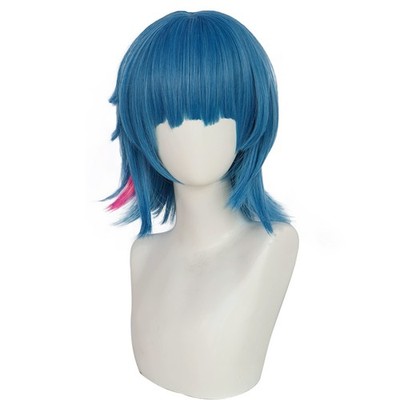 Anime Arcane: League of Legends Jinx Loose Cannon Powder Cosplay Wig Fancy Dress