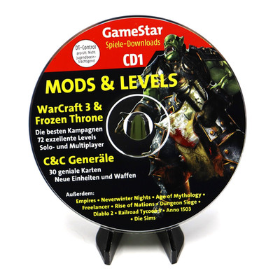   PC GameStar Mods & Levels CD1   Warcraft 3 & Frozen Throne   C&C Generäle
