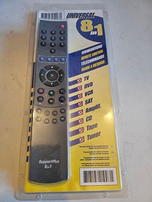 Universal Fernbedienung 8in1 Ersatzfernbedienung SupportPlus   8 Geräte