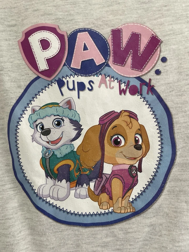 NIckelodeon Niños Niñas Paw Patrol Skye Everest Camisa Manga Larga Gris Jaspeado 6 Foto 3 de 4