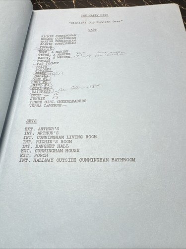 HAPPY DAYS ORIGINAL TV SCRIPT 1973 Revised Shooting Script RARE! - Picture 4 of 14