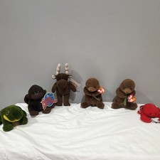 Ty Beanie Babies Retired Original Lot of 6 Plush Toys 1990s Age 3-11