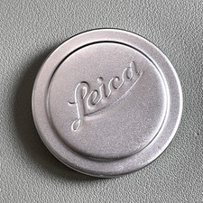 Vintage Leica 41mm Silver Chrome Slip On Lens Cap Metal EX Felt 80 Intact 