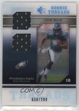 2009 SP Threads Rookie Threads Dual Swatch /299 Jeremy Maclin #RT-JM 0s55