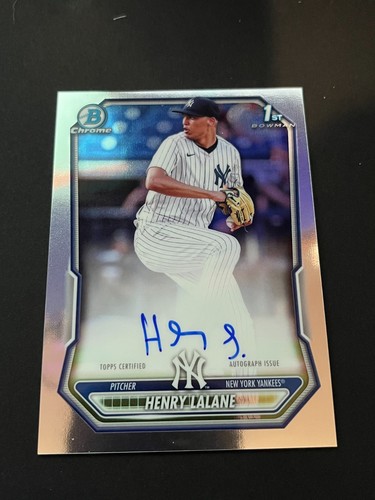 2026 Bowman Chrome Henry Lalane 1st Bowman Auto CPA-HL Yankees