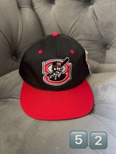 Louisville Bats Youth Cap Hat Black Red MiLB Baseball Adjustable S/m