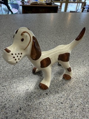 40'S CHIC POTTERY BOBBLE HEAD NODDER BLOODHOUND DOG BY EDNA KETTLEWELL